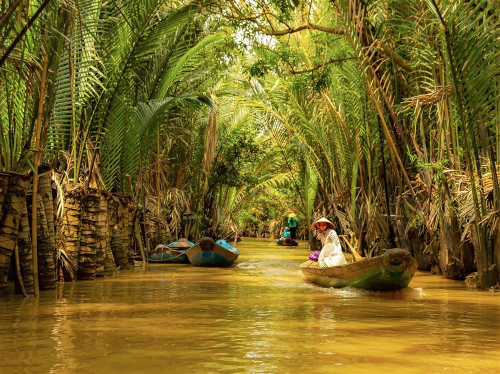 Floating markets of the Mekong Delta